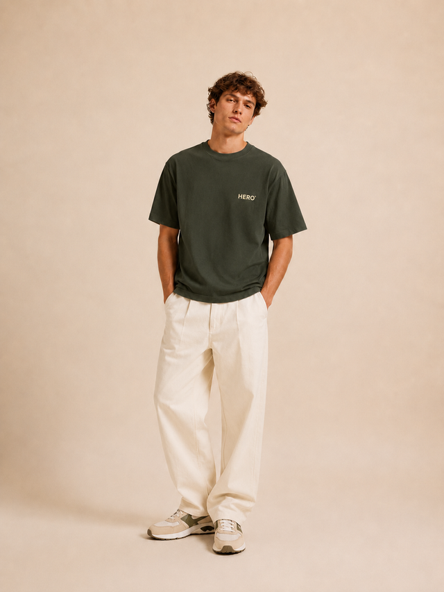 T-SHIRT WINDOW TEE - MILITARY