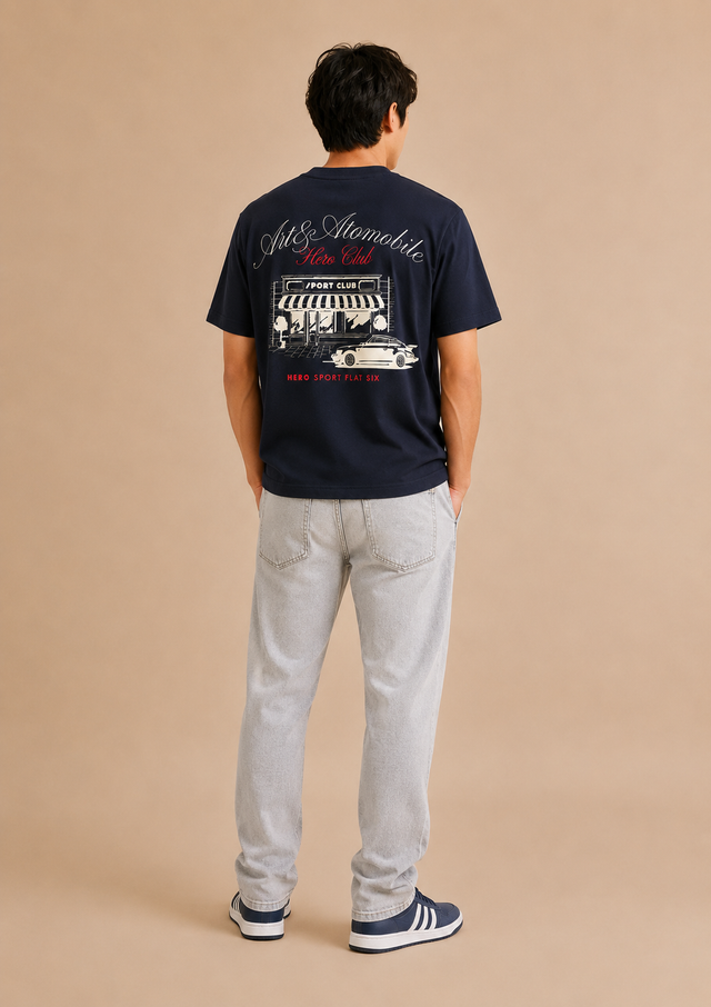 T-SHIRT WINDOW TEE - NAVY