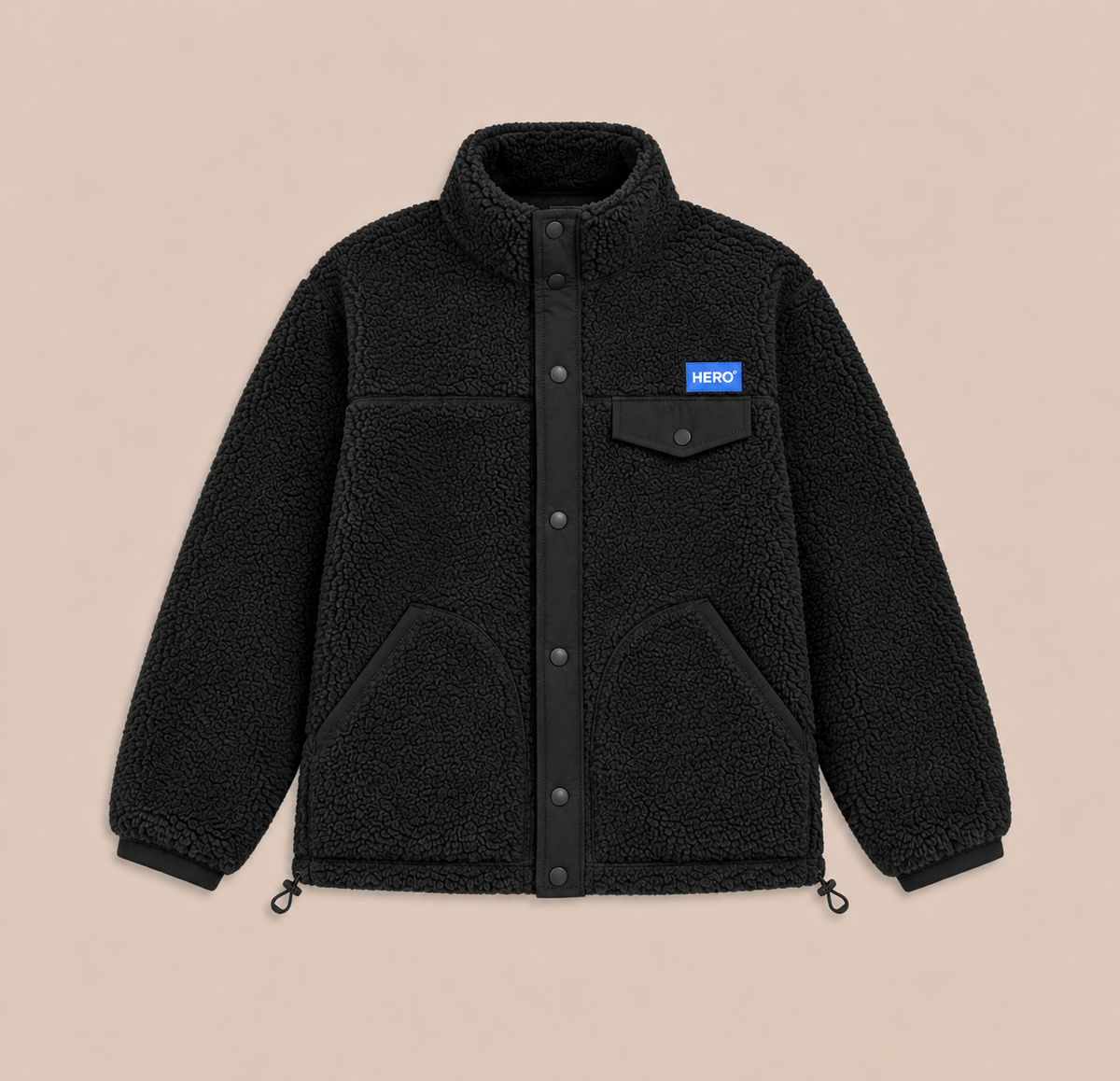 VESTE ALECK POLAIR - BLACK