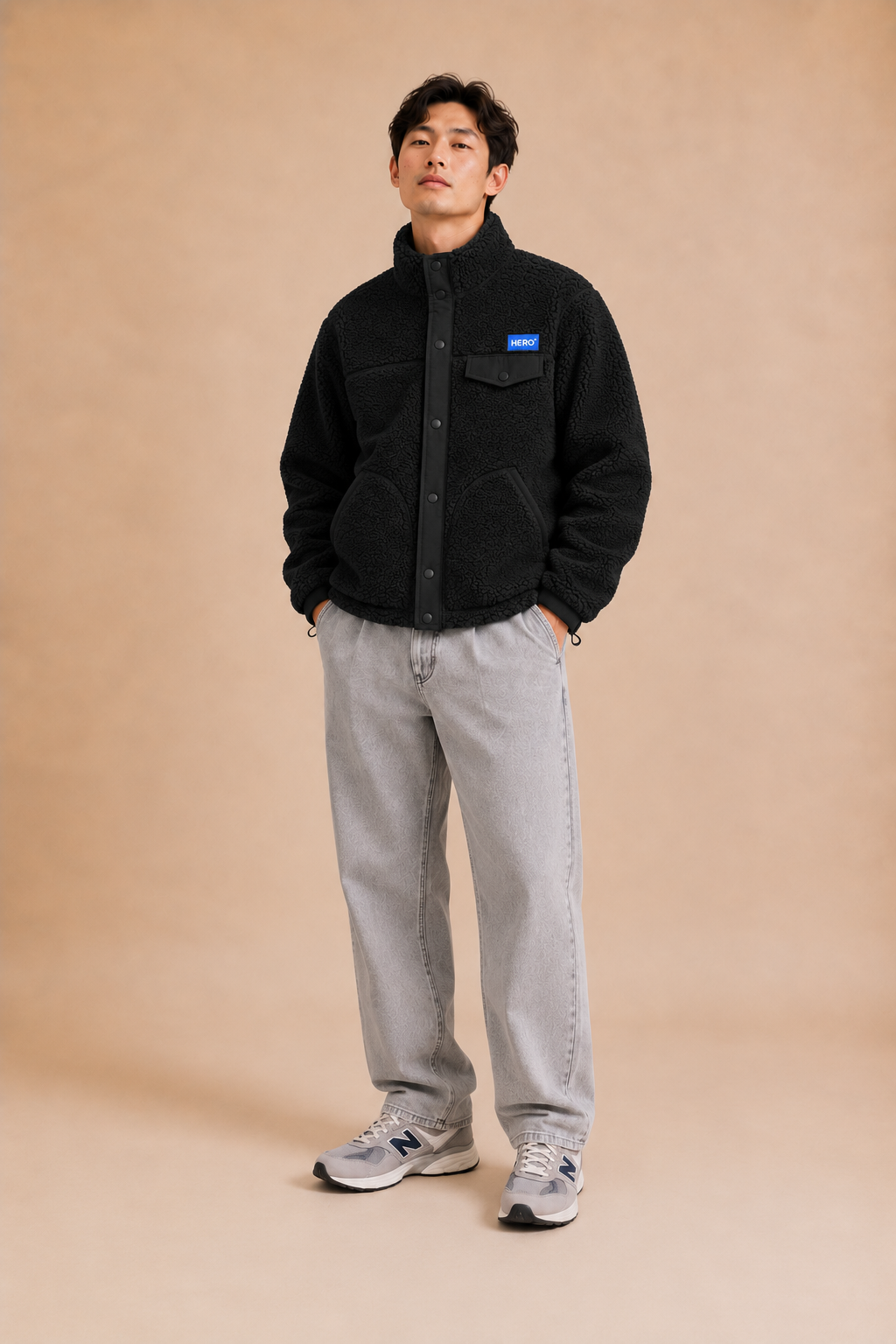 VESTE ALECK POLAIR - BLACK