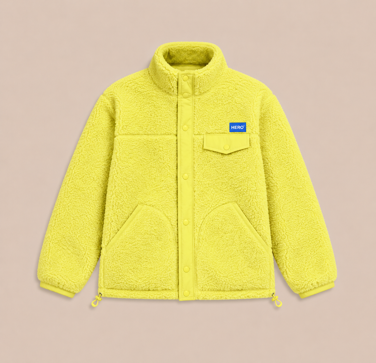 VESTE ALECK POLAIR - YELLOW