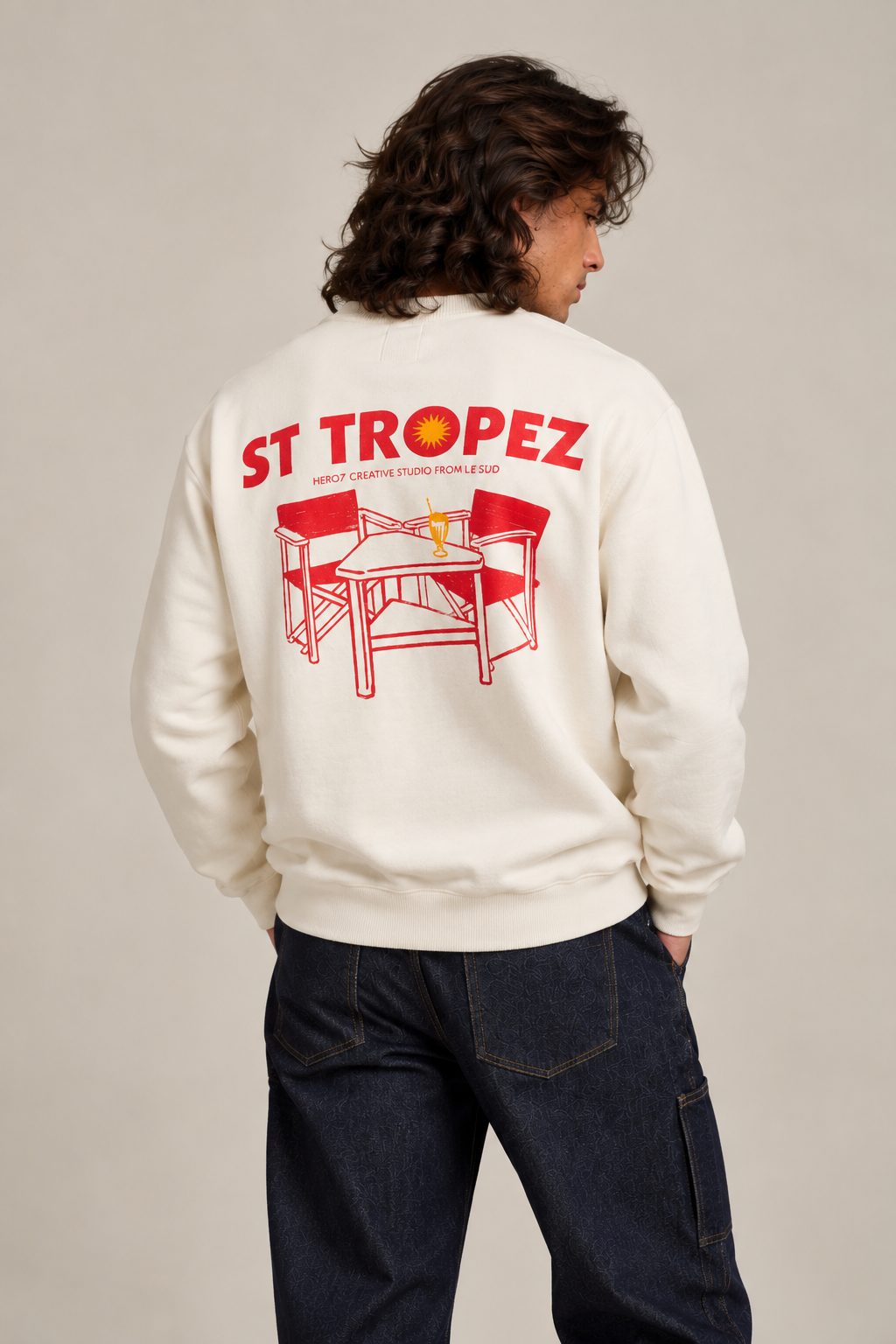 SWEAT ST TROPEZ - OFF WHITE
