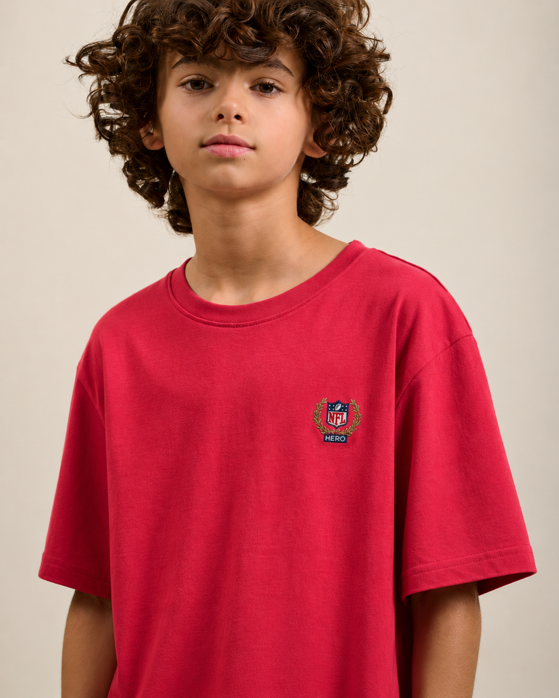 T-SHIRT JETS PLAYER TEE KID - BERRY ROSE
