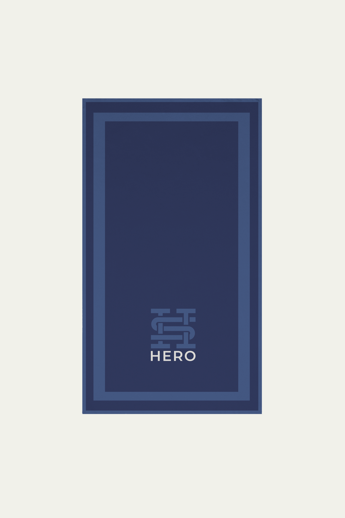 BEACH TOWEL LOGO - DENIM BLUE - U - TOW
