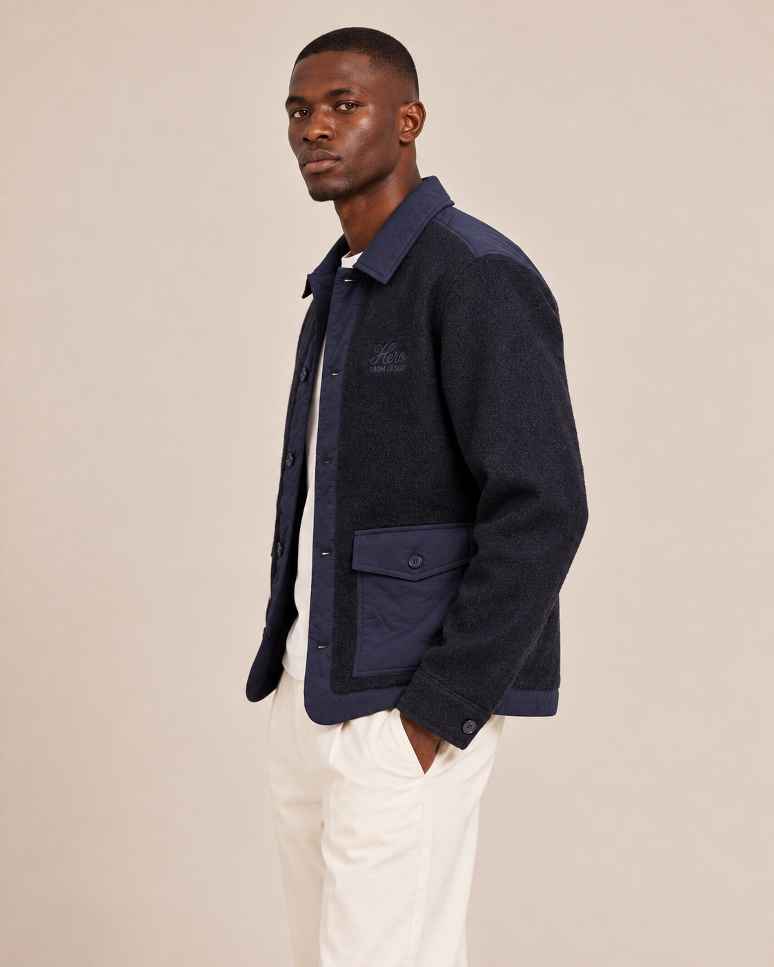 VESTE CESAR WOOL - NAVY