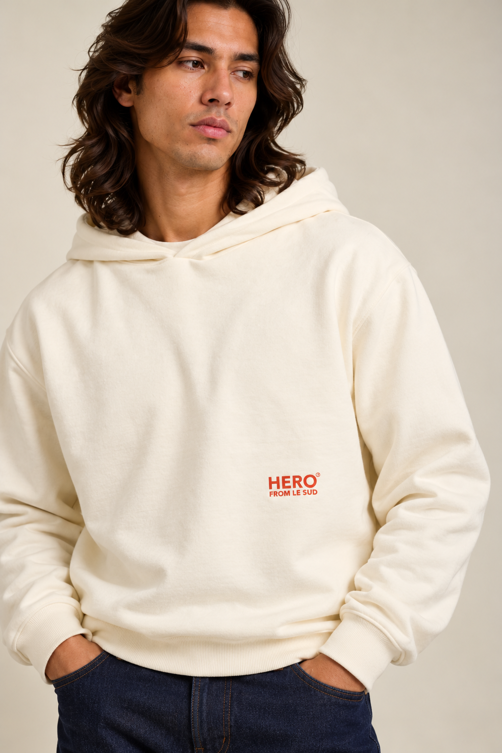 SWEAT À CAPUCHE CONSTANTIN - OFF WHITE