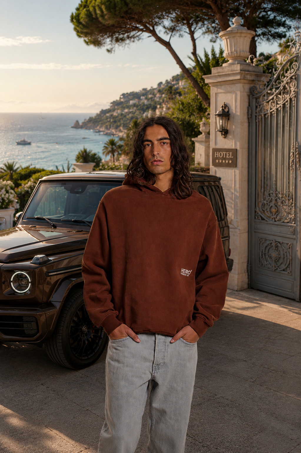 SWEAT À CAPUCHE ARTUS - CHOCO