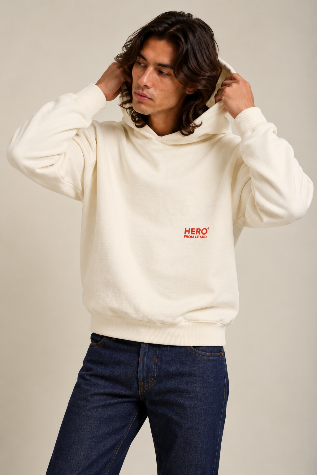 SWEAT À CAPUCHE CONSTANTIN - OFF WHITE