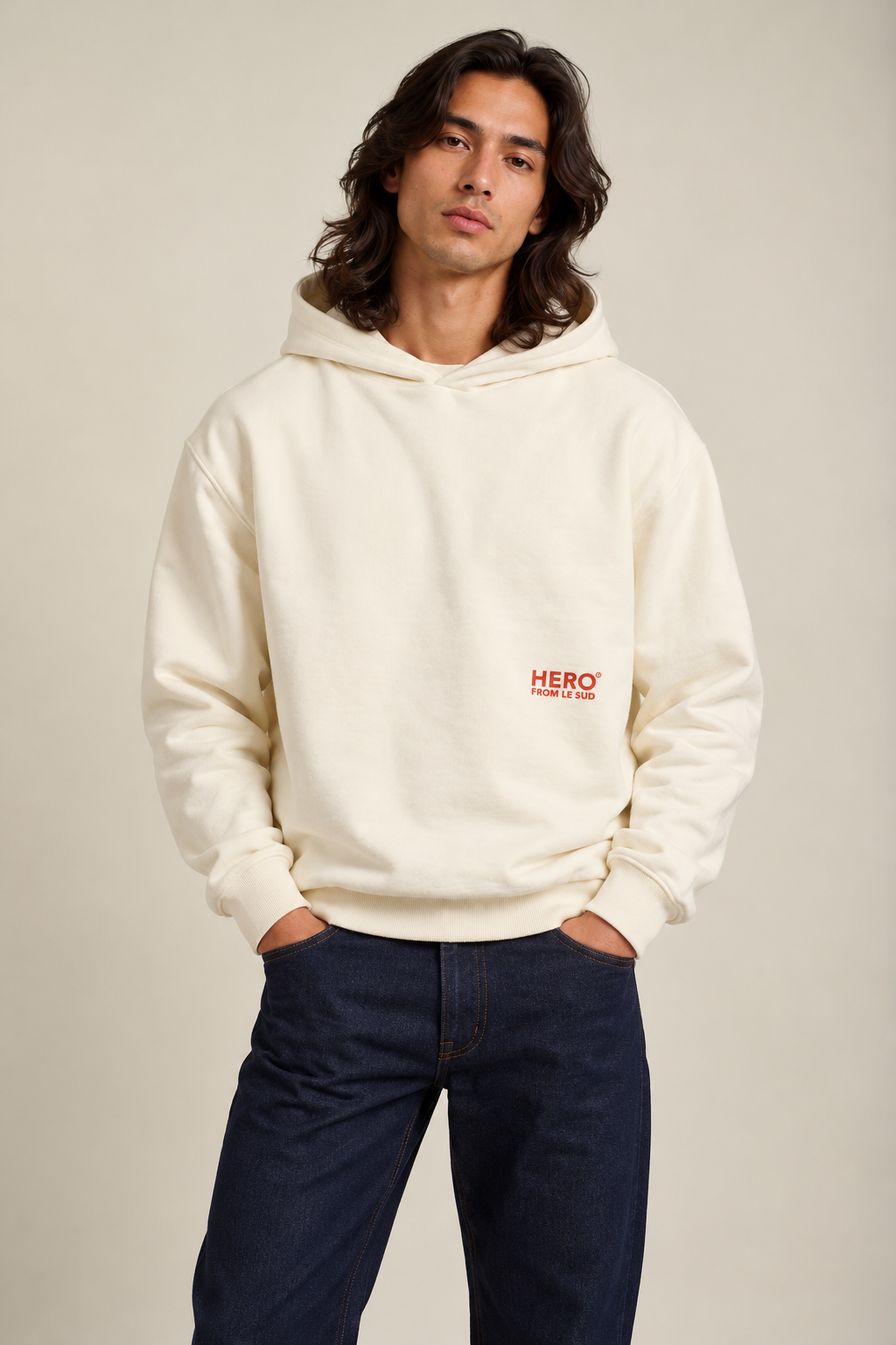 SWEAT À CAPUCHE CONSTANTIN - OFF WHITE