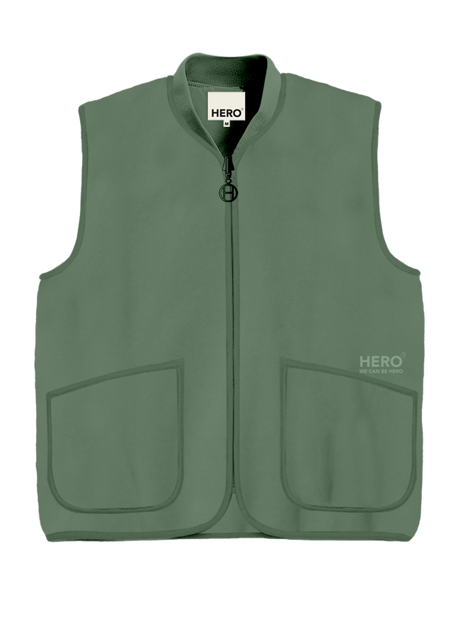 GILET CHARLES - SAGE GREEN - FLEE