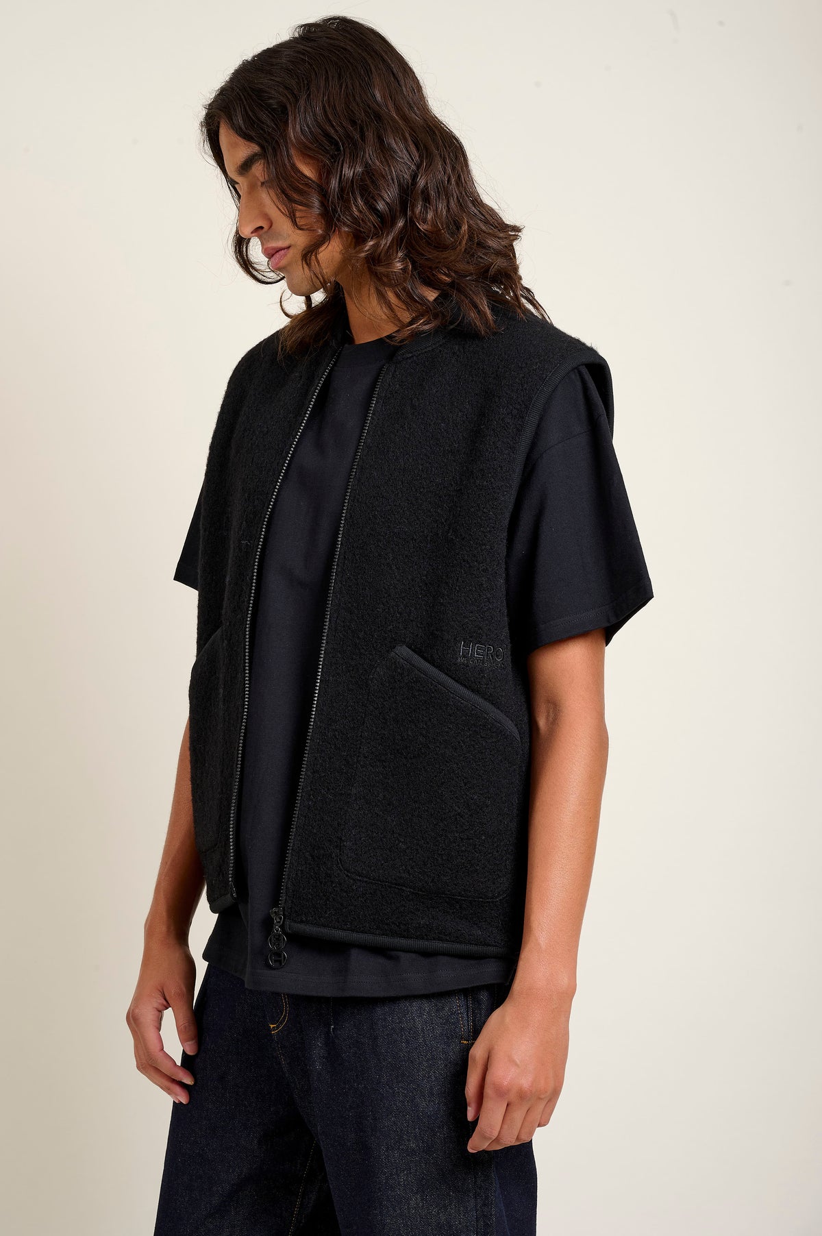 GILET SANS MANCHES ARTHUR - BLACK - FLEE