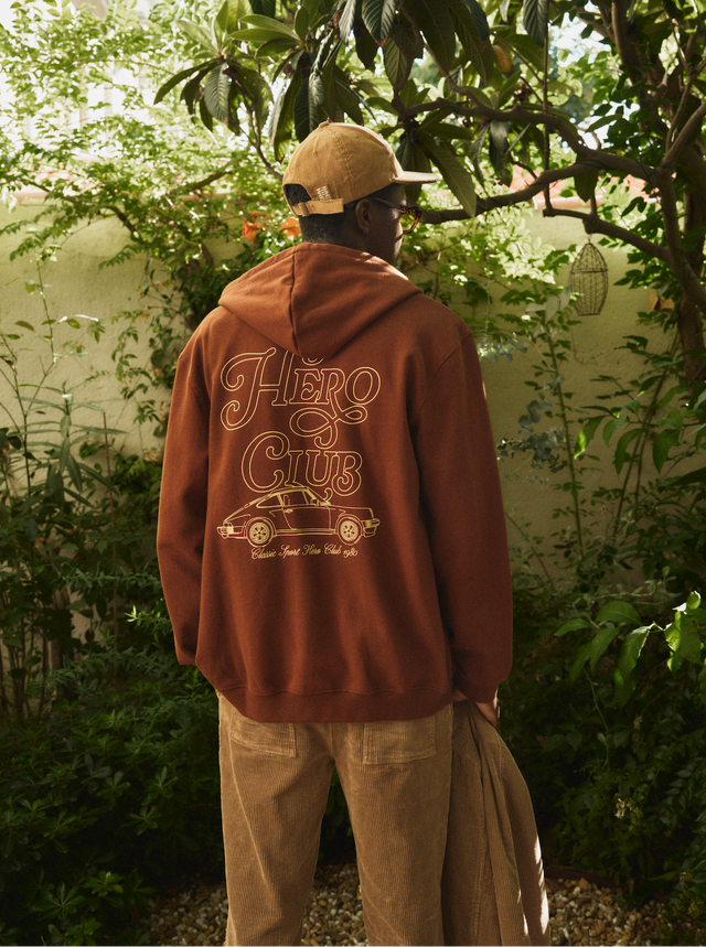 HOODIE ZIPPE ALFONSO - CHOCO - FLEE