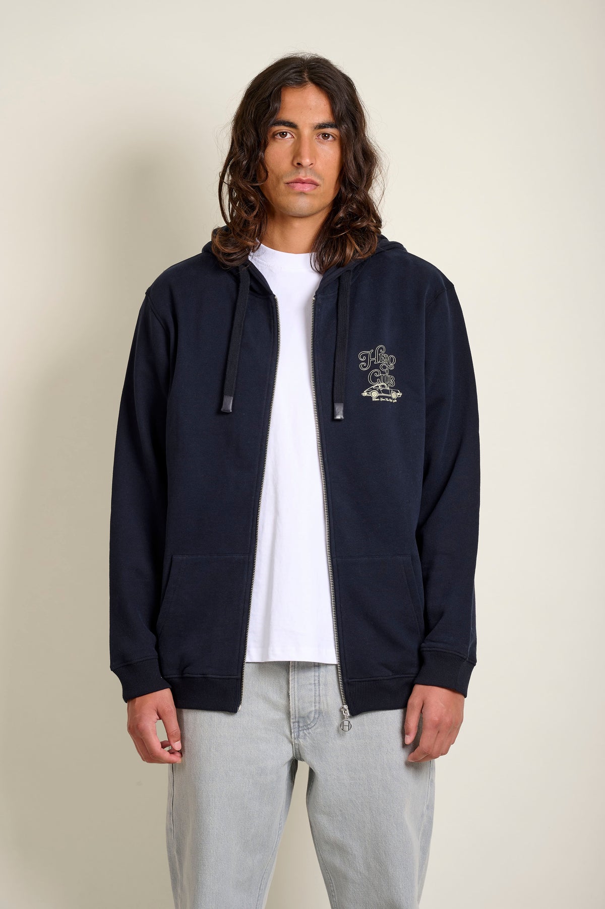 HOODIE ZIPPE ALFONSO - DARK NAVY - FLEE