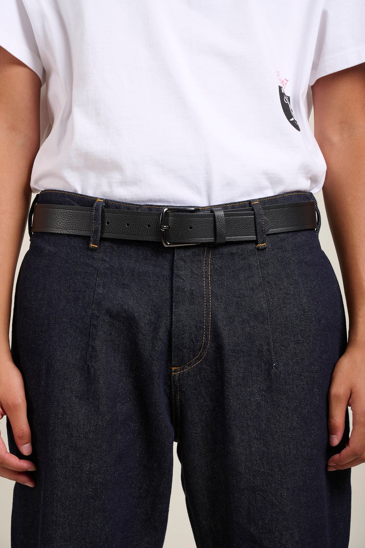 JEANS BELT BLACK 007
