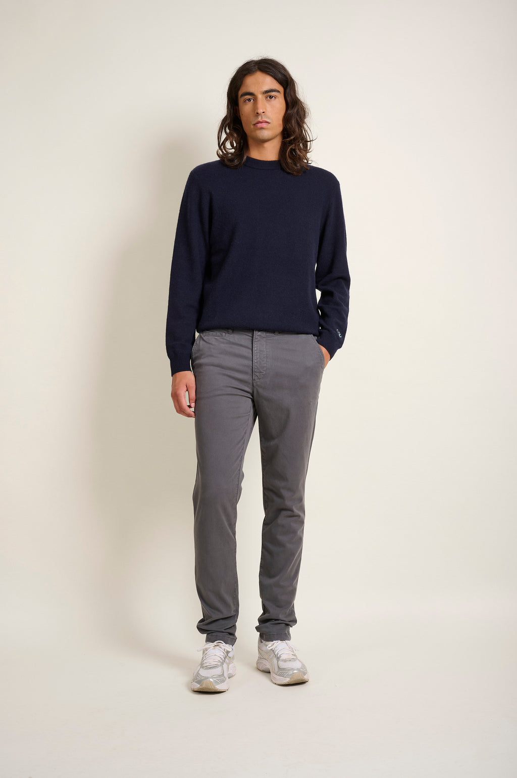 PANTALON BASIC CHINO - ASPHALTE - PANTS