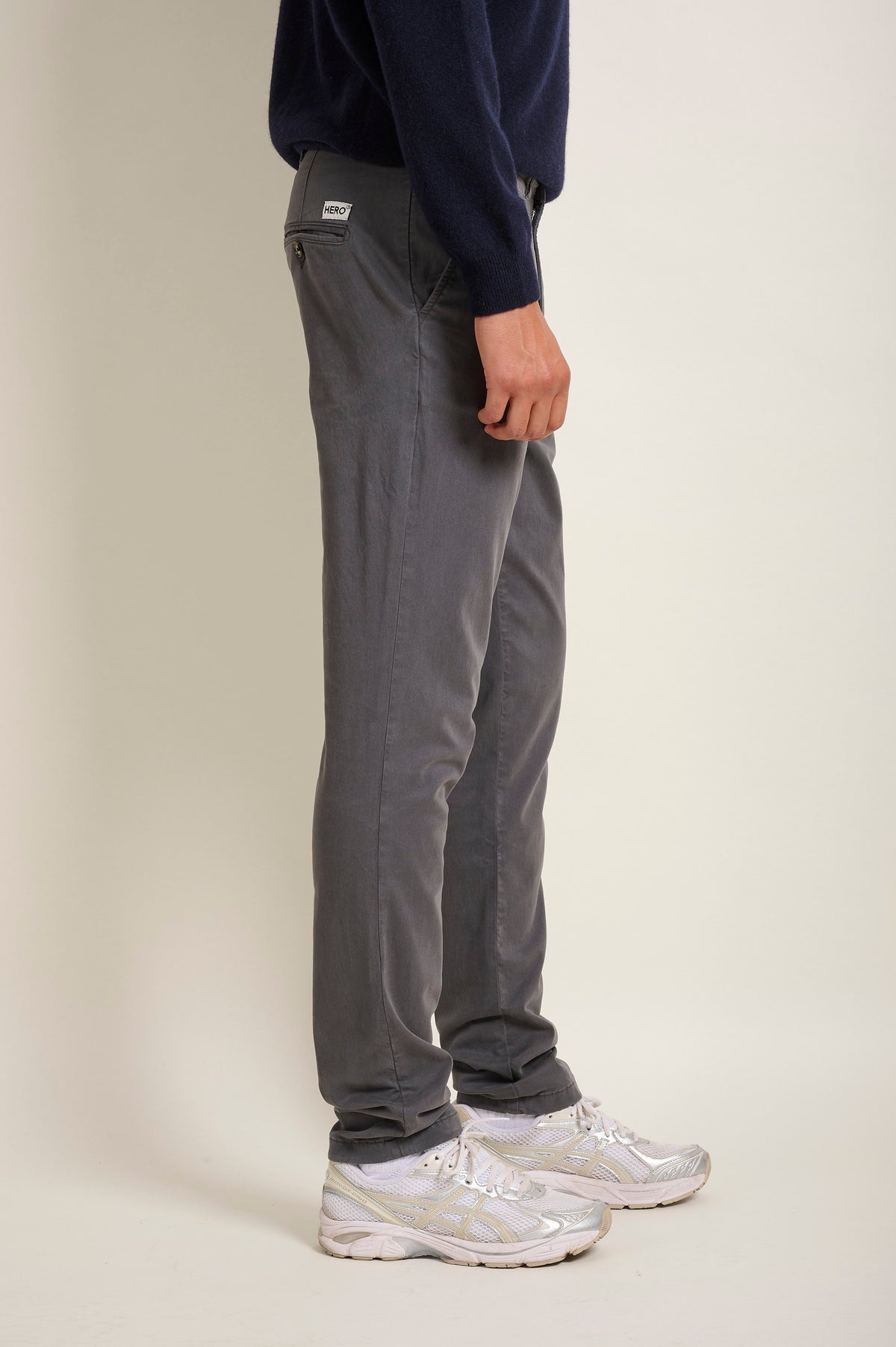 PANTALON BASIC CHINO - ASPHALTE - PANTS