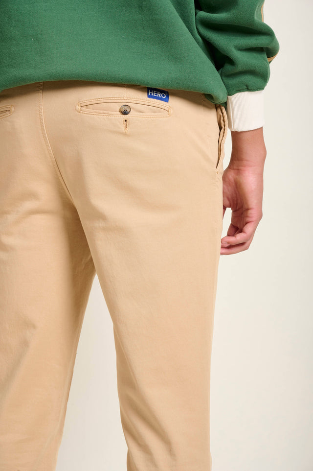 PANTALON BASIC CHINO - BEIGE - PANTS