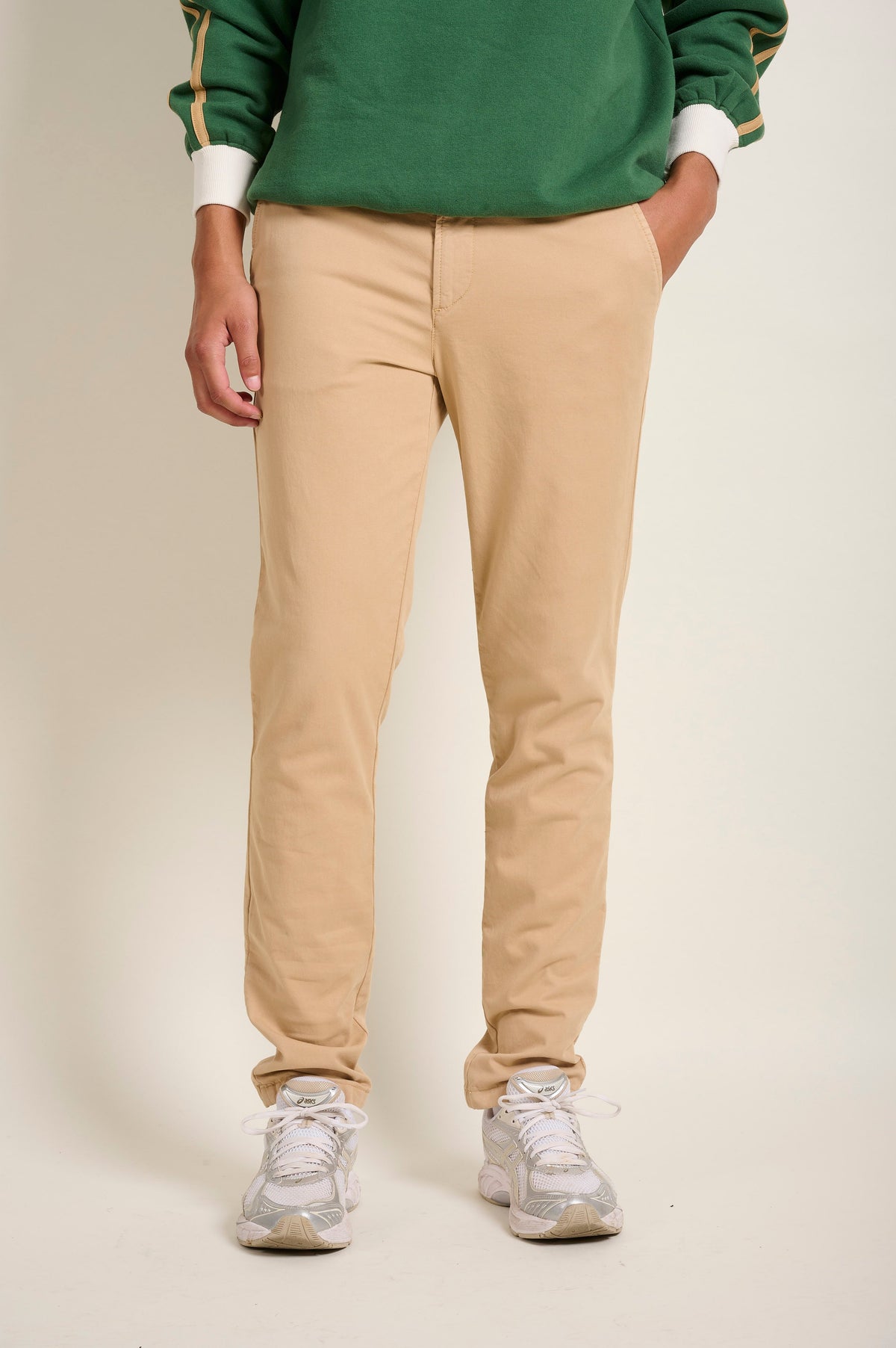 PANTALON BASIC CHINO - BEIGE - PANTS