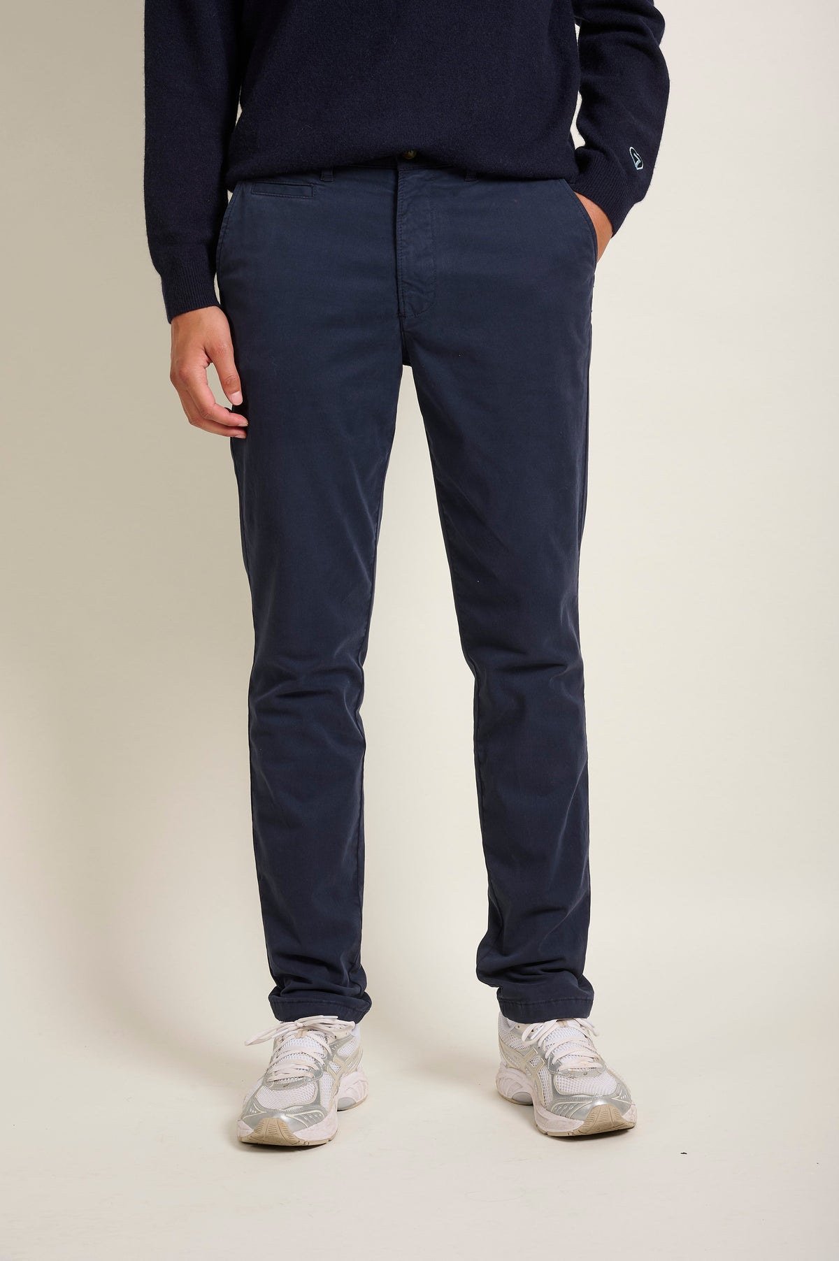 PANTALON BASIC CHINO - DARK NAVY - PANTS