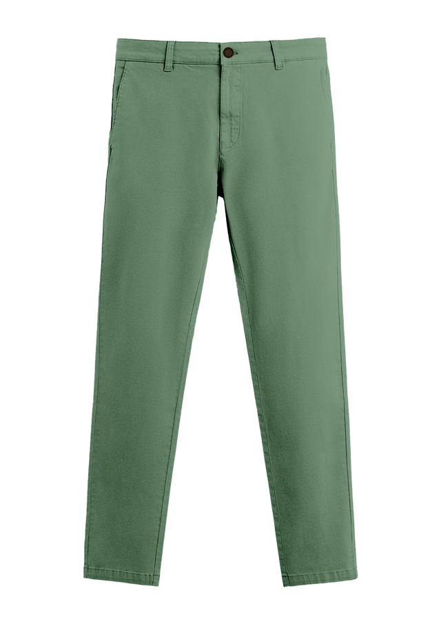 PANTALON CHINO BASIC - SAGE GREEN - PANTS