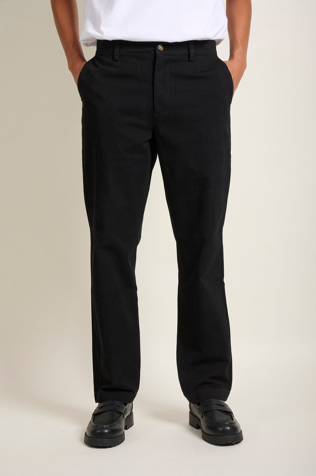 PANTALON CHINO REG - BLACK - PANTS