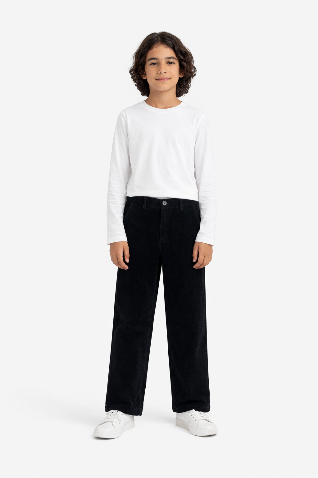 PANTALON EN VELOURS BROOKLYN - NAVY - PANTS