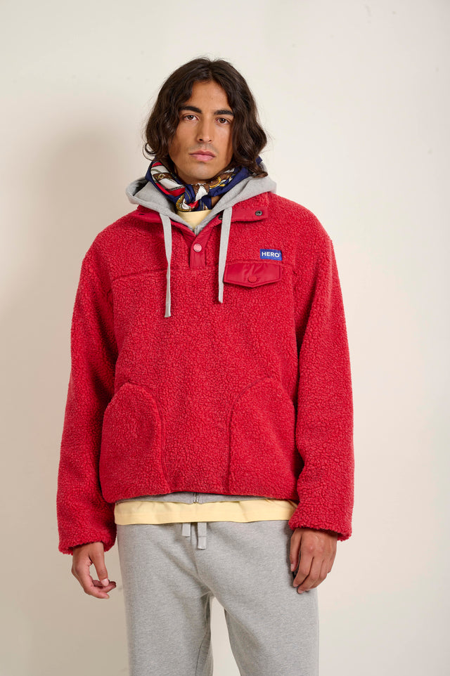 VESTE ALECK POLAIR - BERRY ROSE - FLEE