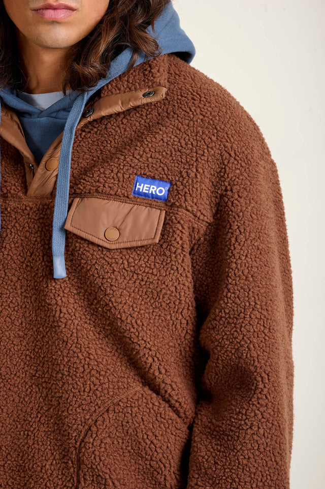 VESTE ALECK POLAIR - CHOCO - FLEE