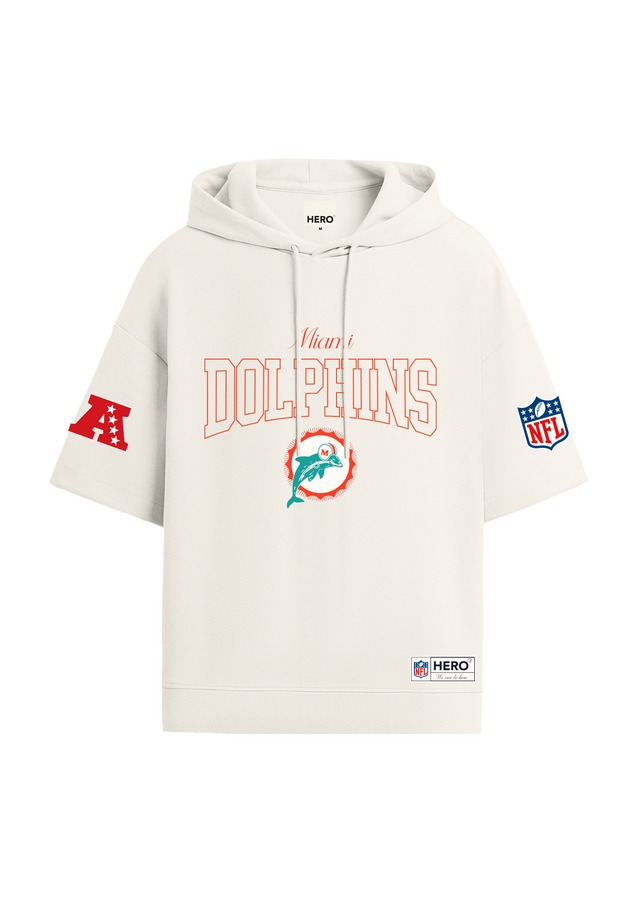 SWEAT À CAPUCHE DOLPHINS SW - OFF WHITE - FLEE