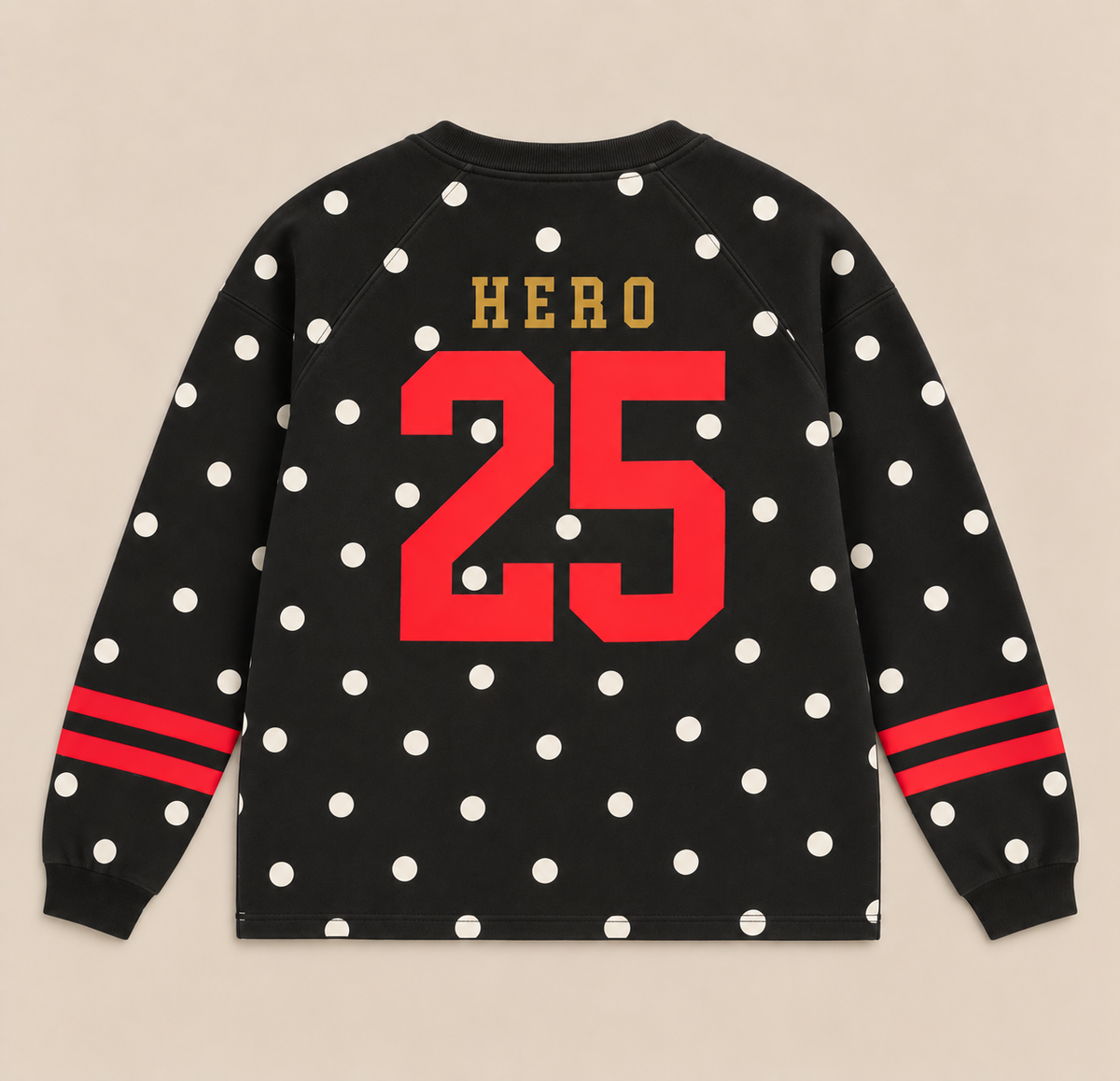 SWEAT COLLEGE TEE - NAVY DOT