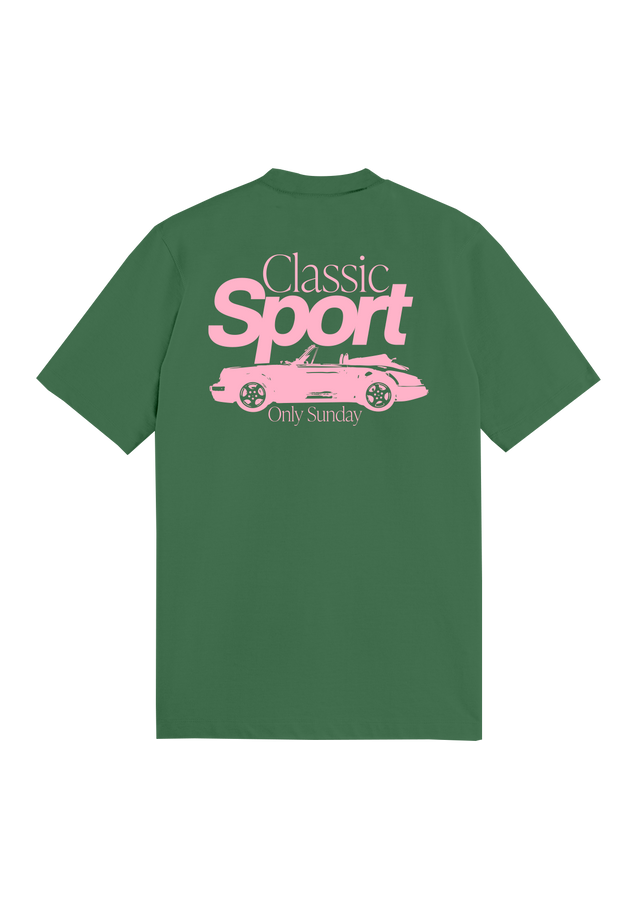 T-SHIRT SUNDAY CAR - BASIL - TEESHIRT