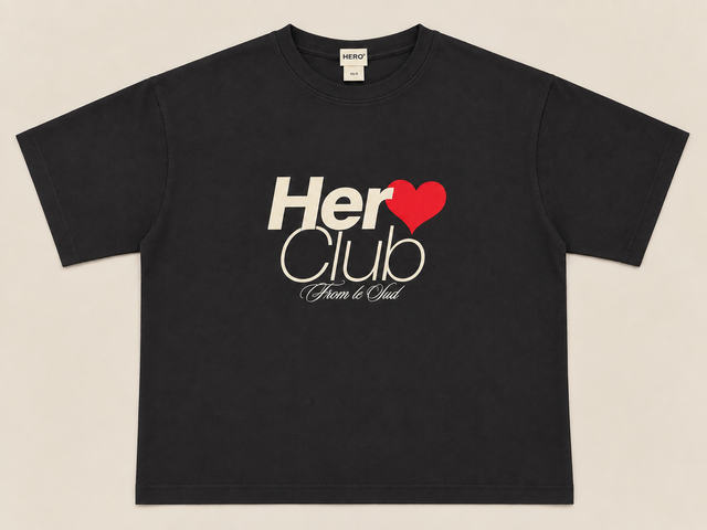 T-SHIRT HERO CLUB W - BLACK