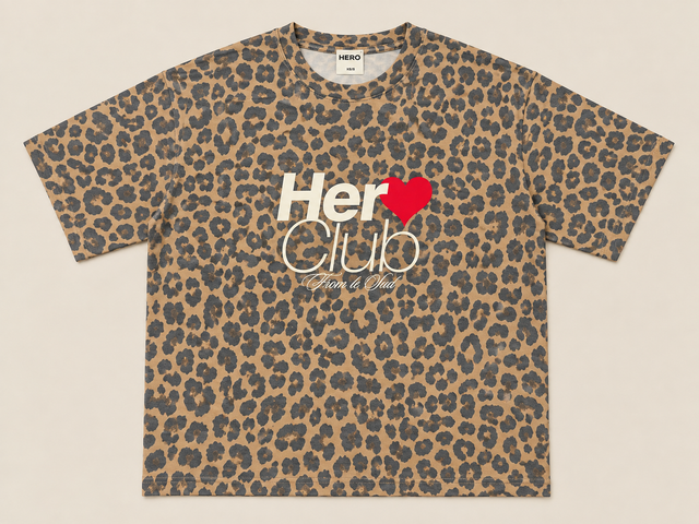 T-SHIRT HERO CLUB W - LEOPARD