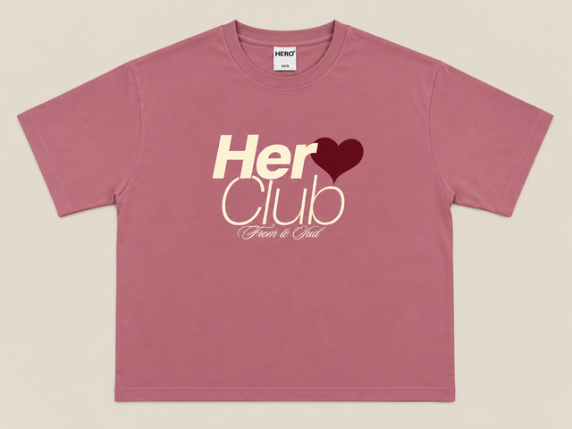T-SHIRT HERO CLUB W - ROSE