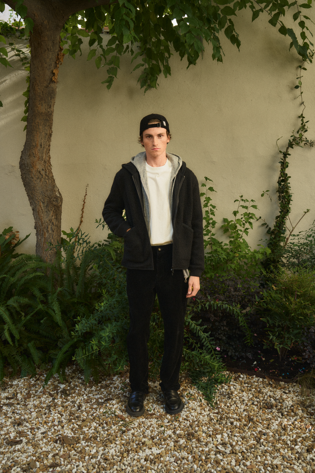 VESTE ZIPPÉE AUBIN - BLACK - FLEE