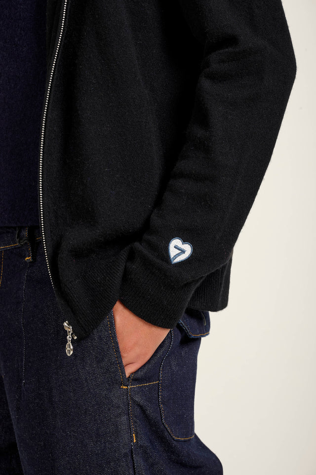 VESTE AUDRAN ZIPOVER - BLACK - PUL