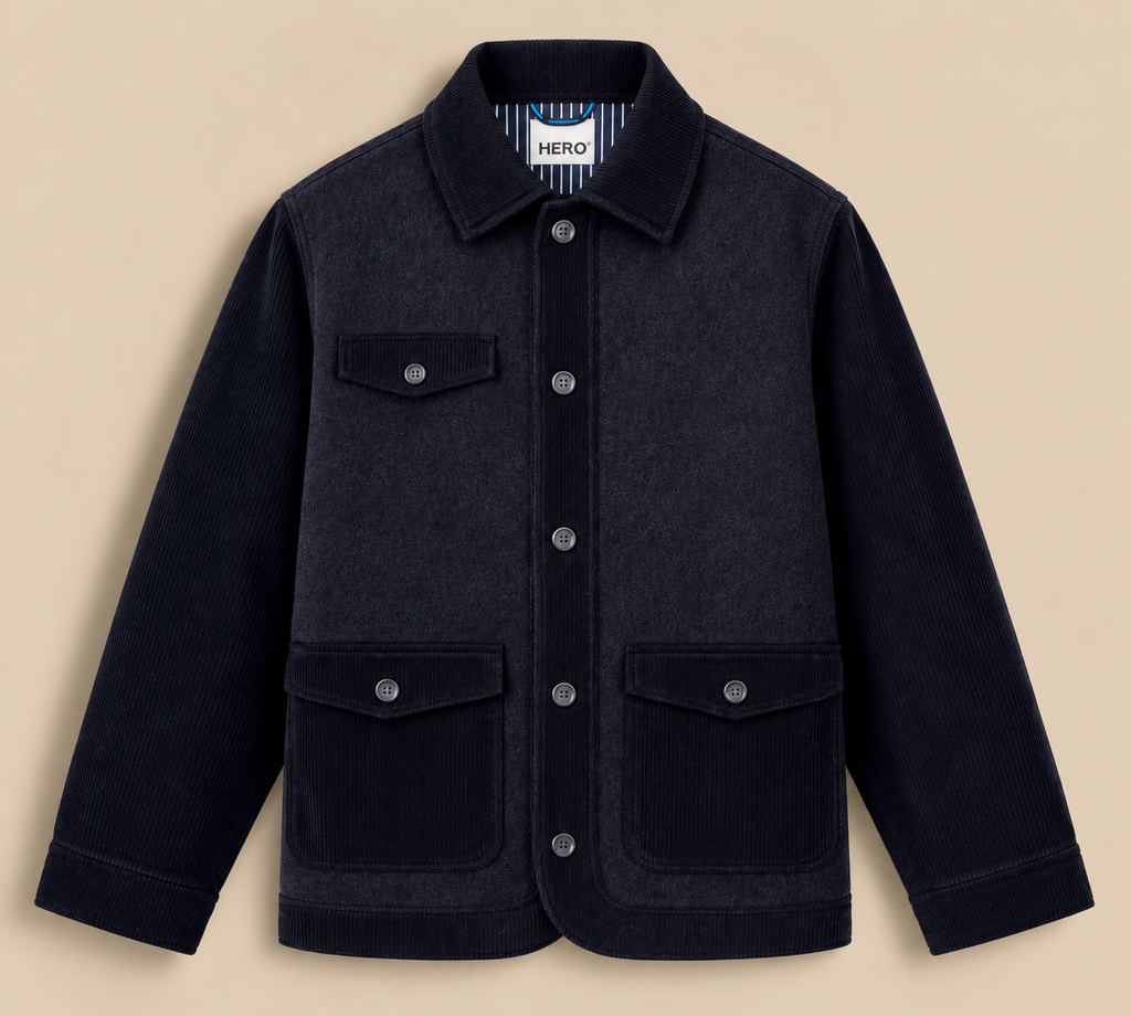 VESTE CESAR WOOL - NAVY