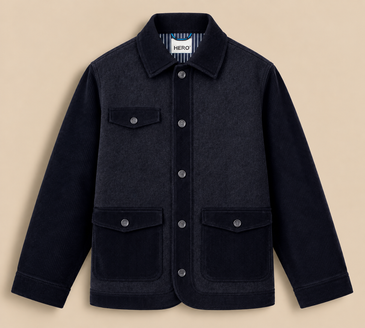VESTE CESAR WOOL - NAVY