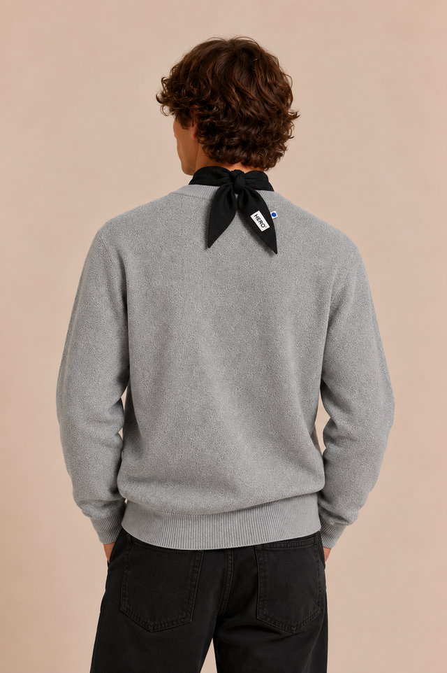 WOOL BANDANA - BLACK